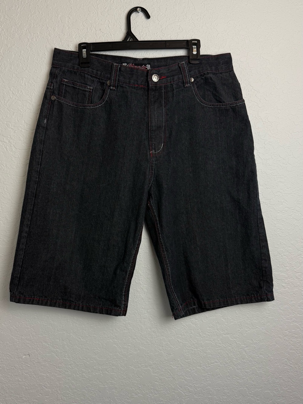 VTG Jinzu Baggy Denim Jorts Y2K Skater Hip Hop Shorts Size 36